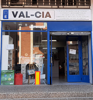 Tienda de placas de matrícula en Zaragoza Val-Cia