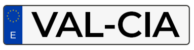 Placas de Matrículas Zaragoza