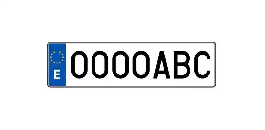 Placas de matrícula para coche