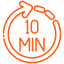 Tan solo necesitamos 10 minutos, o menos...